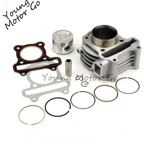 39/44/47/50mm Big Bore Kit Cylinder Piston Rings fit for GY6 50cc to 100cc 4 Stroke Scooter Moped ATV with 139QMB 139QMA Engine