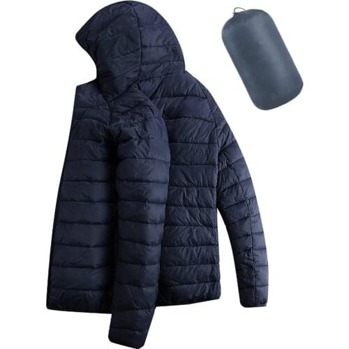 Winter Ultralight Down Jacket Men Portable Warm Parkas White Duck Down Coat Outdoor Windproof Waterproof Skiing Hiking Jackets