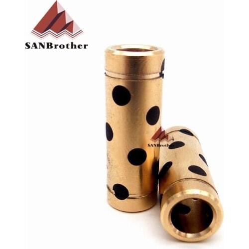 Hot! SANJIUPrinter 3D Printer DIY Parts UM2+2 DIY Parts 8mm Graphite Bearing with JDB Solid Copper Sleeve for Slider Block