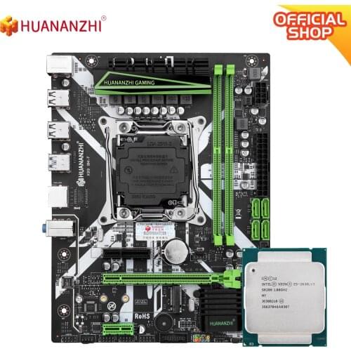 HUANANZHI X99 8M F X99 Motherboard with Intel XEON E5 2630L V3 combo kit support DDR4 RECC memory NVME USB3.0