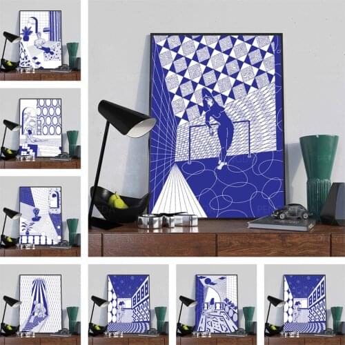 Modular Pictures Nordic Canvas Statue Painting Wall Art Posters Simplicity Hd Print Modern Living Room Home Decor No Framework