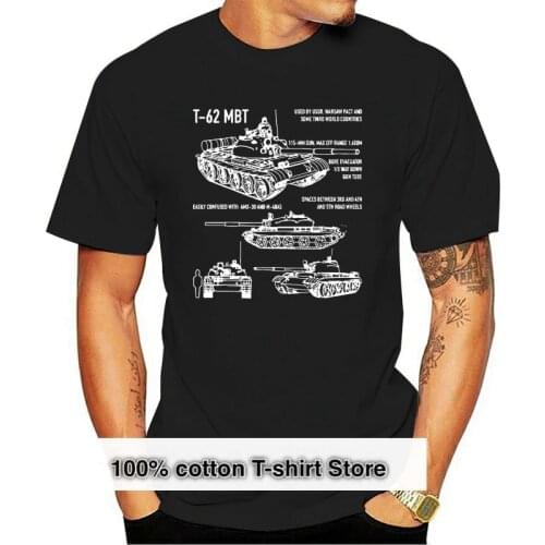 T-62 Russian Main Battle Tank Blueprint Mens T Shirt