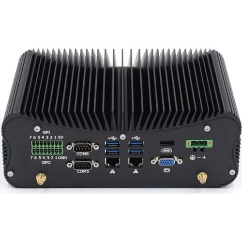 Industrial computer intel 8th CPU core i5 i7 rugged mini pc HYSTOU P12B desktops with GPIO DDR4 RAM LPT wifi BT hardware