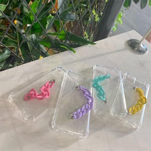 Transparent Shockproof Cellphones Case For Redmi Soft Chain Cover For Redmi 7A 8A 9A 10 Note 7 8 9 10 Pro K20 K30 K40 Pro Case