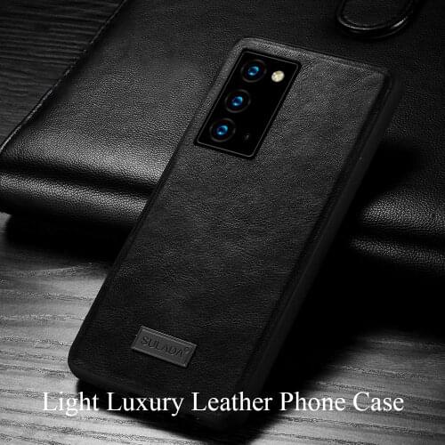 Vintage Luxury Cowhide Phone Case For Samsung Galaxy Note 20 Ultra S20 S21 S30 Ultra Note 10 Ultra-thin Leather Comfortable Case