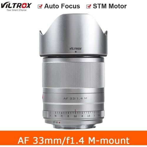 Viltrox 33mm f1.4 STM EF-M mount Auto focus APS-C Prime Lens for Canon EOS M Cameras M5 M6 Mark II M100 M50 M3 M10 M6