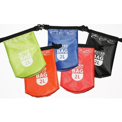 Waterproof Dry Bag - 2L Roll Top Dry Compression Sack - Keep Gear Dry and Safe - Lightweight & Portable - Select Colors