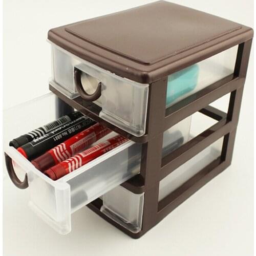 Drawer Durable Plastic Office Table Desktop Debris Cosmetic Drawer Style Holder Storage Box JW