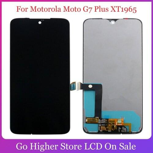 For Motorola Moto G7 Plus Lcd XT1965 Display Touch Screen Digitizer Glass Assembly Replacment