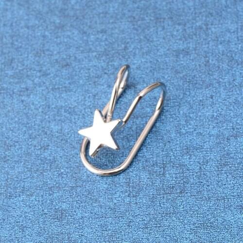 1Pcs Fashion Hot Sale Gold/Silver Color Ear Cuff Earrings For Women Star Heart Charming Without Non Piercing Cartilage Ear Clip