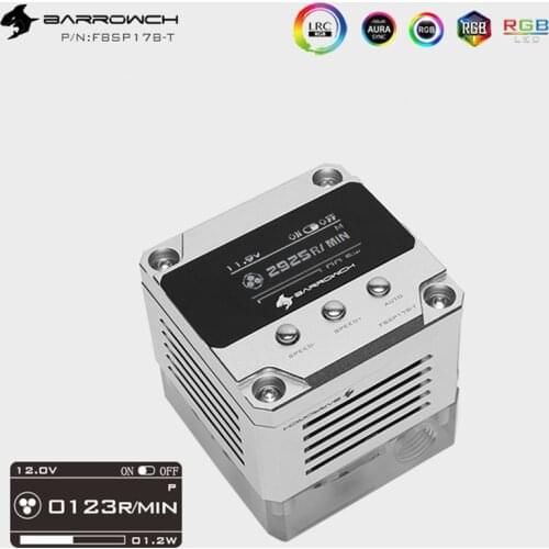 Barrowch is suitable for water circuit board PWM speed regulation type 17W through hole water pump for water channel board Wisdo