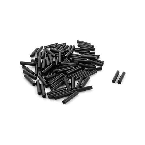 Free Shipping 100Pcs 6x30mm Flat Ended PCB Test Fixture Parts Plate POM Pressure Bar Black