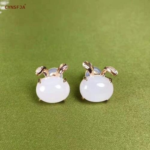 Женские золотые серьги CYNSFJA China At AliExpress