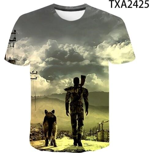 2020 Summer Fallout 3D T shirt Short Sleeve Boy Girl Kids Fashion Streetwear Men Women Children Printed T-shirt Cool Tops Tee