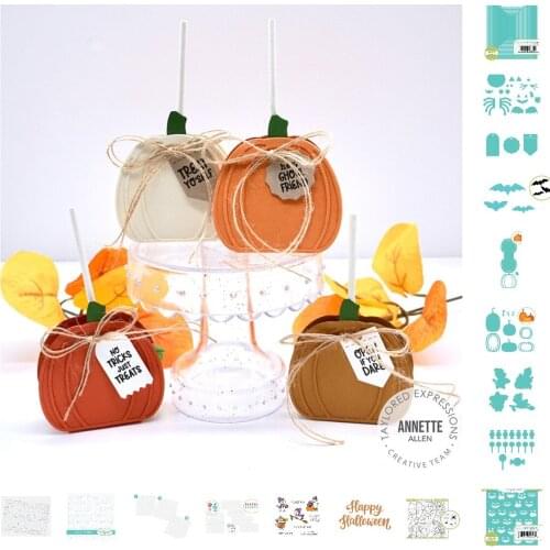 Halloween Bat Ghost Pumpkin Spider Web Cutting Dies Stamps Scrapbook Diary Decoration Embossing Template DIY Card Handmade