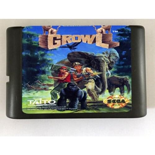 Growl Game Cartridge Newest 16 bit Game Card For Sega Mega Drive / Genesis System
