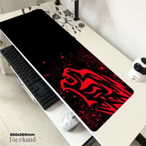Red Leopard-Excovip Extra Long Large XL Gaming Desk Mat Smooth Surface Non-Slip Rubber Mouse Pad Mat with Designs Gamer mousepad