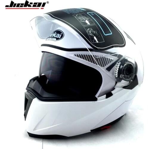 JIEKAI helmet Motorcycle Flip up helmet motorbike protective headgear helmets Racing Double lens sun Shade helmet 105