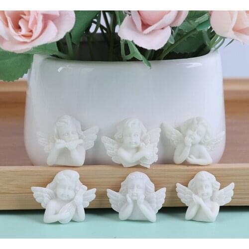 Mini Angels Resin Sculpture,Gutta Material Resin Accessories,Doll House Decor