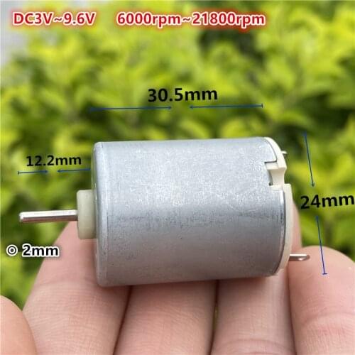 Brand new RP280-2865 3V 6V 9V 280 micro DC motor carbon brush strong magnet toy motor plastic casing
