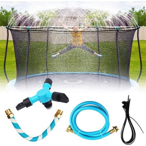 Trampoline Sprinkler Summer Water Sprinkler Outdoor Garden Water Games Toy Sprayer Backyard Water Park Accessories Fun For Kids