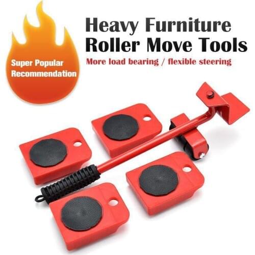 150 KG Heavy Furniture Roller Move Tools Furniture Transport Mover Easier Conveying Lifter With 360 Degree Rotatable Pads