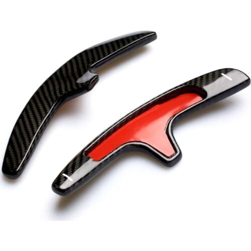 Carbon Fiber Car Steering Wheel Extend Paddle For Porsche Cayman 981 Carrera 991 2012 2013-2016 Shifters Covers Car Stickers