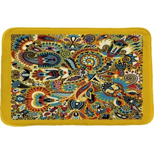 Ethnic Style National Customs Rug Hallway Carpets and Rugs for Bedroom Living Room Carpet Kitchen Bathroom Anti-Slip Floor Mats