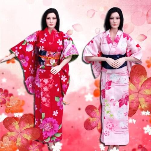 VStoys 1/6 Scale Female Figure Accessory Japanese Kimono Clothes Model for 12inch Action Figure Body DIY