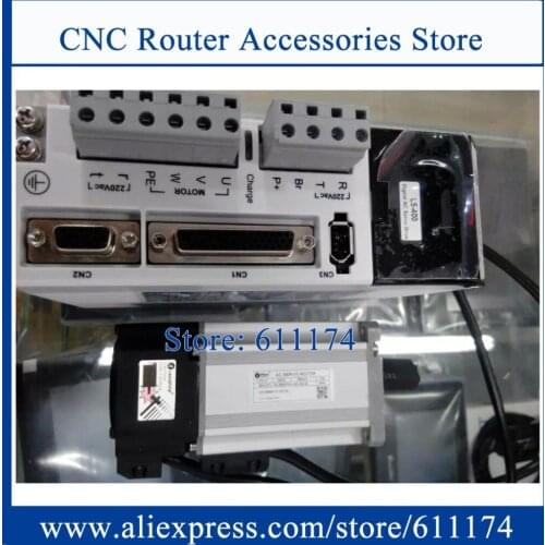 Leadshine high voltage servo motor 400w AC220V AC Servo Motor 12.7kg.cm ACM6004L2H-A0-B + L5-400 servo driver