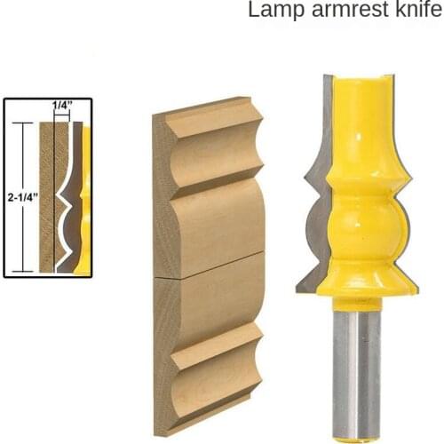1PC 1/2 Shank Lamp Model Armrest Crown Molding Router Bit Concave Radius Bits Tenon Cutter For Woodworking