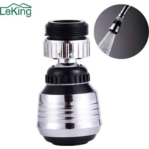 LeKing 360 Degree Water Bubbler Swivel Head Water Saving Faucet Aerator Nozzle Tap Adapter Device Diffuser Nozzle Filter Mesh