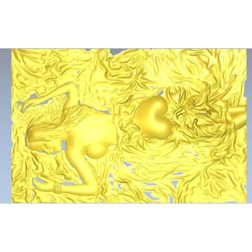3d model relief for cnc in STL file format Panno_w_sleep