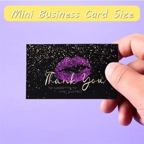 50pcs Colorful Lip Prints Thank You for Purchasing A Decorative Label Card for Commercial Business Packaging 6*9cm