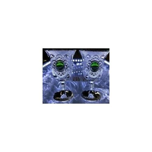 Free shipping 6pcs Kiddish White Goblet jade TIBET SILVER WINE CUP Cheap price Noble Vintage Garden Decoration