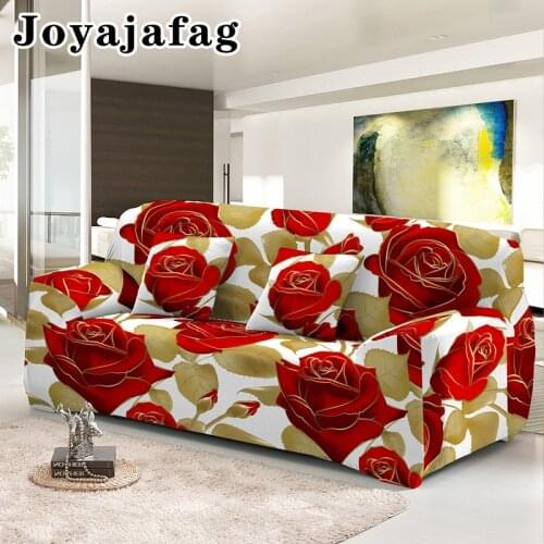 Elegant Psychedelic Rose Sofa Cover 1/2/3/4 Seater Elastic Soft Non-slip Slipcover For Living Room Washable Couch Covers
