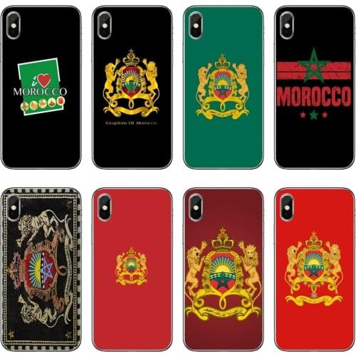 Morocco Flag Coat Of Arms Phone Case For Samsung Galaxy A71 A70 A60 A51 A50 A41 A40 A31 A30 A20E A21S A12 A10 A7 A5 A3