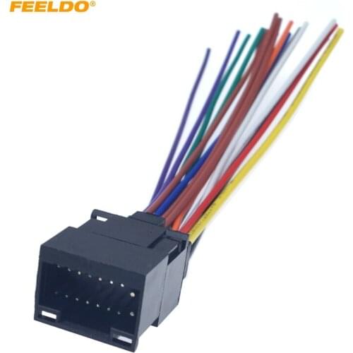 FEELDO 16pin Car Radio Stereo Harness Plug Cable Female For CHEVROLET AVEO/LOVA(SEDAN)/CHERY/LANDWIND Fashion Aftermarket #1606