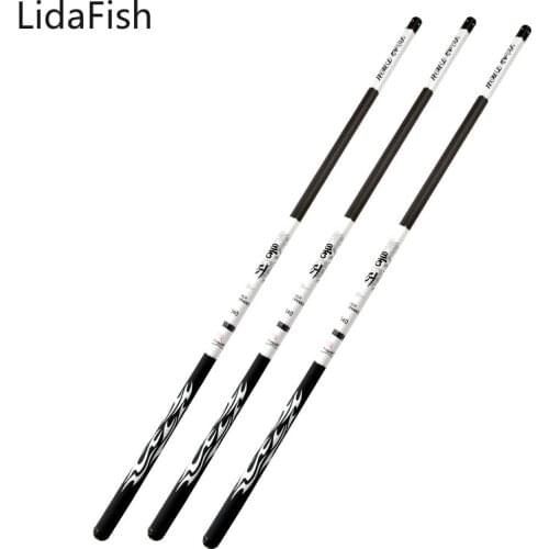LidaFish 2.7-10M High Quality Super light Telescopic Fishing Rod Carbon Portable Super Hard Stream Rod Carp Feeder Fishing Pole