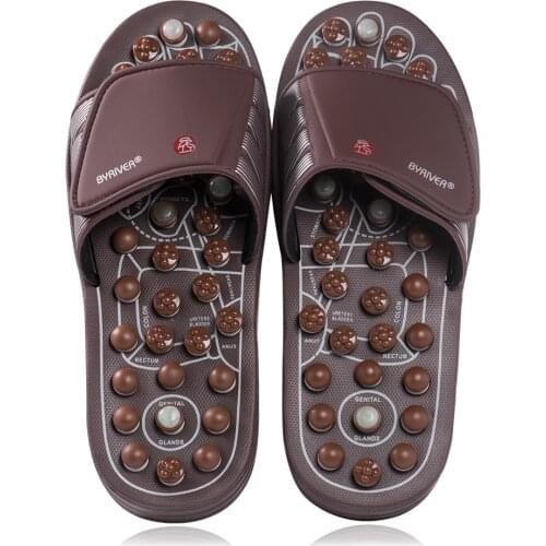 BYRIVER Acupuncture Foot Massager Massage Slipper Health Sandals Shoes Health Relaxation Gift for Mother Fathers Day Men Women