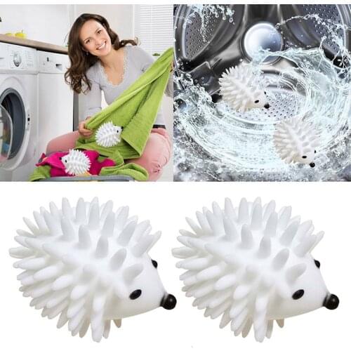 Cute Hedgehog Washing Laundry Ball Hair Grabs Dryer Ball Clothes Personal Care Washing Machine Cleaning Ball Cleaning Tools