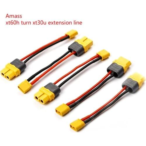 Aircraft model remote control aircraft battery adapter xt60 / T plug / TRX / Tiangong / EC3 plug cable for amass