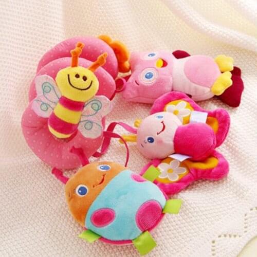 Early Development Soft Infant Crib Bed Stroller Toy Spiral Baby Toys For Newborns Car Seat Hanging Bebe Bell Rattle Toy For Gift