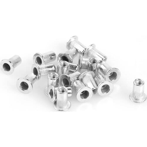 Household M3 M4 M5 M6 M8 M10 Alloy Rivet Nuts Set Pull Insert Rivets Multi Size Flat Head Rivet Nuts Set Threaded Insert Nut Kit