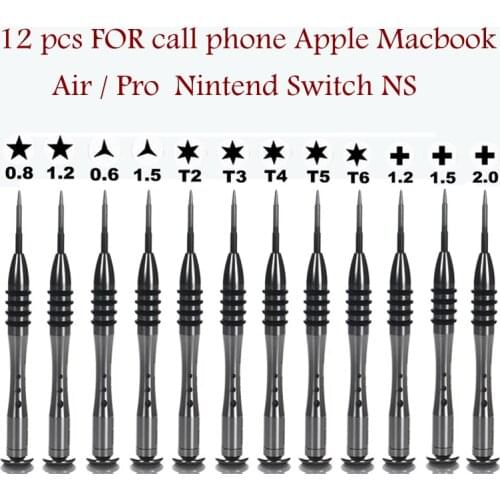 Repair Open Tools Kit Screwdriver For Apple macbook/air Nintend Switch Y0.6/1.5/2.0 P2 P5 phillps 1.2/1.5/2.0 T2 T3 T4 T5 T6