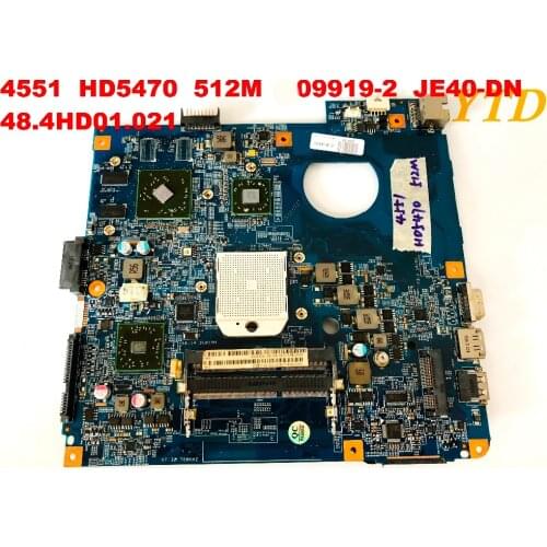 Original For ACER 4551 laptop motherboard HD5470 512M 09919-2 JE40-DN 48.4HD01.021 tested good free shipping