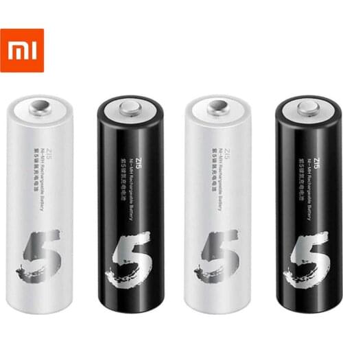 Original 4pcs Xiaomi 1.2V ZMI ZI7 ZI5 AAA 1800mah AA 700mAh Rechargeable Battery Ni-MH ZIM Batteries Remote contronl smart Home