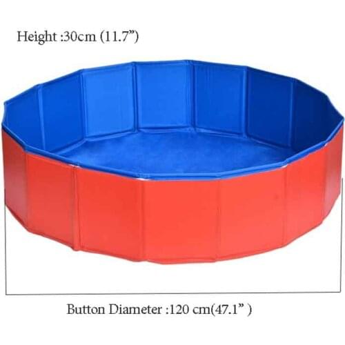 Piscine Chien Foldable Pool Dog Pet Swimming Pool For Dog Big-Size Collapsible 4 Seasons Pet Playing Washing Pond For Cat Large