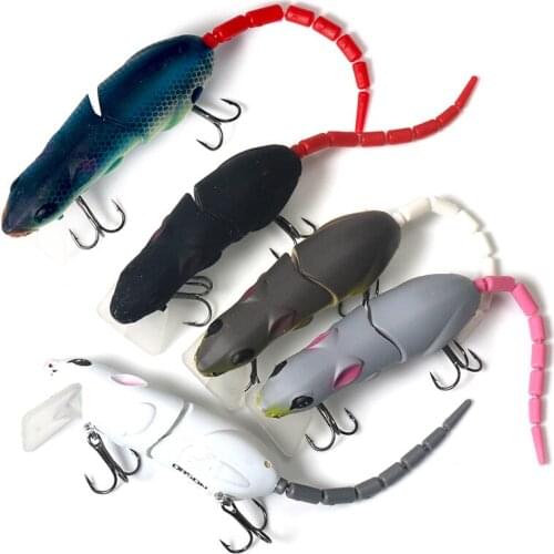 Luya Bait 15.5g 15cm Broken Mouse Minnow Bait Hard Fake Black Bait 5 Color Tackle Products Swimbait Carp Fishing