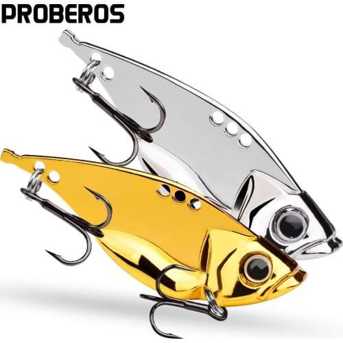 PROBEROS 1PC Metal Jig Spoon 5g-7g-10g-15g-20g Fishing Spinner Lures Hard Artificial Baits Bass Spinnerbaits Fishing Tackle